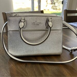 Kate Spade Madison Metallic Saffiano Pvc Small Satchel